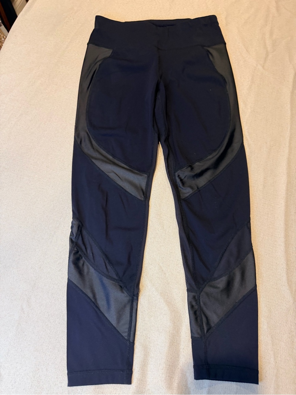 Sweaty Betty Black Performance Leggings with Matte Paneling
